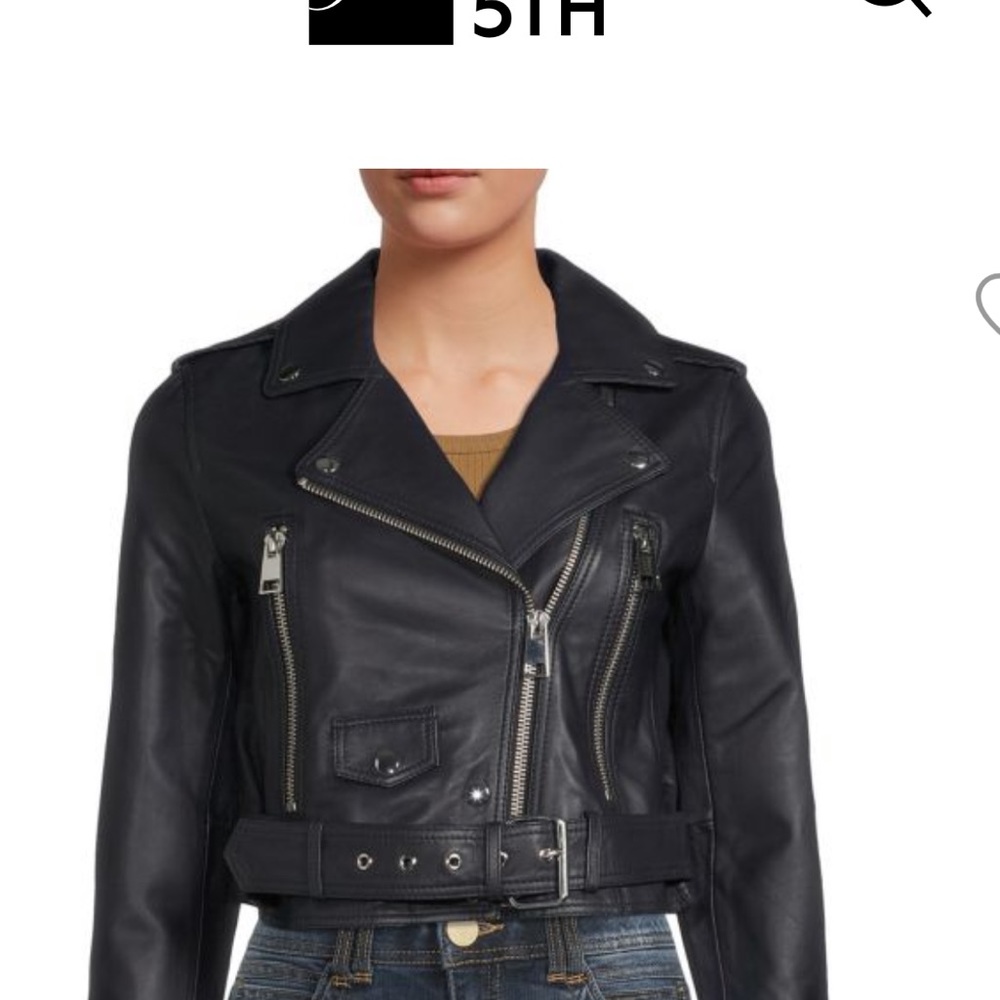 Ocean Navy Blue Leather Jacket